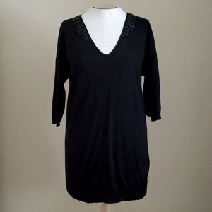 H&M Embellished Black Top